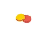 Kitty Kap for Dogs cat Fits Four size of Can Store Away Assorted color 2pk