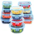 Anshine 12pack Glass Food Storage Containers With Lids Meal Prep Lunch Box