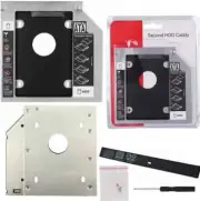 Universal 9.5mm SATA to SATA 2nd SSD HDD Hard Drive Caddy Adapter Tray Enclosure