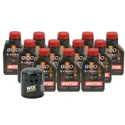 12L Motul 8100 X-CLEAN EFE 5W30 Wix Filter Motor Oil Change Kit API SN