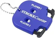 Tadill Golf Stroke Counter with Key Chain Outdoor Sport Scoreboard 2 Player Mini Portable Golf Score Indicator for Competitions