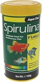 Spirulina Flake Fish Food 100g 11549 Fish Tank Aquarium Aqua One