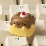 ULTRAEQUIP Artisan Keycaps Cute Cat Shaped Kawaii keycaps Resin Handmade Single Replace Key for ESC Key Mechanical Keyboard