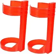 ELAYARD 2pcs Car Fire Extinguisher Hanger Wall Shelves Fire Extinguisher Mount Vehicle Boat Fire Extinguisher Mount Home Fire Extinguisher Fire Extinguisher Plastic Red