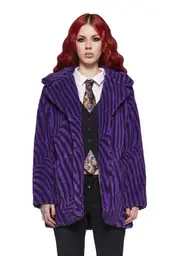 [Dolls Kill x Willy Wonka] Wonka Vision Sherpa Jacket