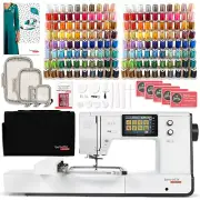 Bernette B70 10" x 6" Embroidery Machine with 160 Embroidery Thread Spools