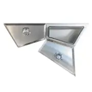 950MM TAPERED ALUMINIUM UNDER TRAY BODY TOOLBOX UNDER TOOL BOX 4WD 4X4 FLAT