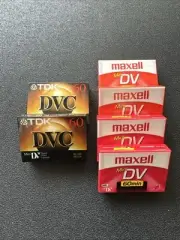 TDK & MAXELL DVC Mini DV Digital Video Cassette Tapes 60 Minutes 6 NEW