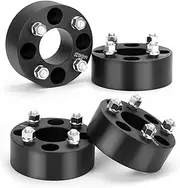 KSP 4x4 to 4x4 Wheel Spacers for Golf Cart, 2" ATV Wheel Spacer Fits for EZ GO EZGO Club Car, 50mm Thick 4x101.6mm Thread Pitch 1/2" x20 Hub bore 62mm, Black 4PCS
