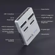 NVME/SATA 3-in-1 SSD Cloner, Coolpie CR311 Offline Clone M.2 Cloner, USB3.2 G...