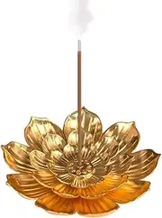 WELANE Incense Burner, 6-Hole Lotus Stick Incense Holder for Home, Office, Meditation Room, Yoga (8.8cm/3.46in)
