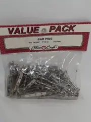 Fibre Crafts Bar Pins, 70 pcs Value Pack, Crafting, Name Tags, 1.5" , #38362