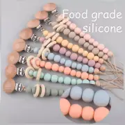 Dummy Clip Baby Boys Girls Pacifier Soother Chain Holder Strap Clips Silicone