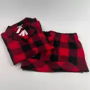 Victoria’s Secret 3-Pc Flannel Short Sleeve & Short PJ Set Plaid XXL NWT