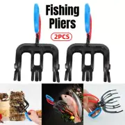 2X Fishing Pliers Gripper Metal Fish Control Clamp Claw Tong Grip Forceps Tackle