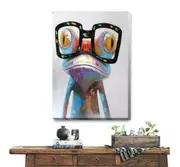 Frog Stretched Canvas Print A344