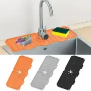 Faucet Mat For Sink Sponge Drain Rack Foldable Sink Mat Faucet Splash Catcher