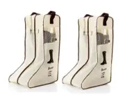 2 Pair Portable Boot Storage Bags Dust Proof Shoe Cover for Tall Boots