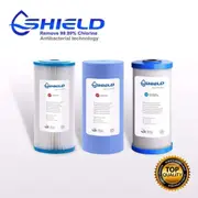 10" x 4.5" Triple Whole House Water Filter System Replacement Cartridges 3 stage