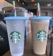 Starbucks Color Changing Cold Cup Pride Confetti 24 oz Venti