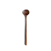 2Pcs Long Handle Wood Spoon Durable Japanese Style Solid Stir Soup Spoon For Kitchen