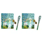 2PK Djeco Charlotte Little Secret Notebook w/ Magic Pen Writing Stationery 8y+