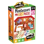 Headu Montessori Farm Puzzle Wooden Animal Matching Game for Early Learning and Play