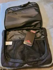 High Sierra Toiletry Organizer Hanging Travel Bag - Black, New, Tags Removed.