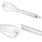 Mini 6inchs Stainless Steel Rotate Egg Beater Whisk Mixer Foamer Stirrer Too _da