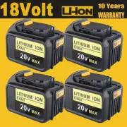 9.0AH ForDewalt18V 8.0AH XR Li-Ion DCB184-XE DCB182 DCB206-2 Slide Battery LED