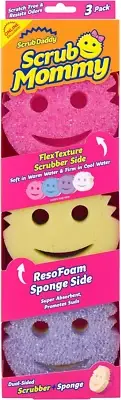 Scrub Daddy Scrub Mommy Sponges - Dish Scrubber + Non-Scratch Cleaning Sponges