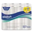 Windsoft Premium Bath Tissue Septic Safe 2-Ply White 4 x 3.9 284 Sheets/Roll 24