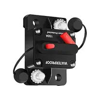 Audio Circuit Breaker | Overload Protection for Yacht | Waterproof Circuit Breaker 12-48V with Manual Reset, for Car Audio, Power Amplifiers