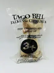 SEALED Vintage Taco Bell "You Are Getting Hungry” Talking Chihuahua Dog Plush