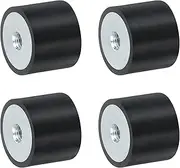 uxcell 4Pcs 25 x 20mm M6 Thread Female Rubber Mounts, Vibration Isolators, Replaces Anti Vibration Pads Flat Silent Block Base Block