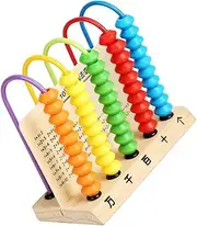 CIYODO Wooden Abacus Educational for Safe Counting Beads for Boys Enhances Digital Cognition Parent Interaction
