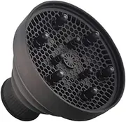 LRXIYODE Hair Diffuser Attachment Premium Silicone Blow Dryer Diffuser Design for Easy Storage for All Hair Types Salon Home Use Black