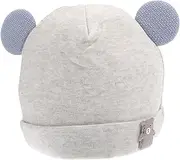[TOVINANNA] Hat Soft Cotton Cap for Boys Lightweight Warm for Winter Autumn for Photos Outdoor Activities Months Grey