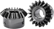 MCMATUTKEQ 1PCS 1:1 Bevel Gear 1.5M 30Teeth Bore 12/14/15/16/17/18/20mm Gear 90 Degrees Meshing Angle Steel Gears Screw Hole M5 45# Steel(18mm (Keyway 6))
