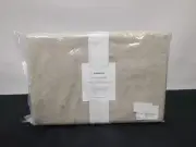 Crate&Barrel EUROPEAN FLAXTM CERTIFIED LINEN CURTAIN PANEL WARM BEIGE New