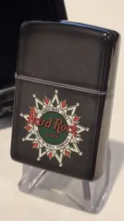 Vintage CHRISTMAS 1993 Zippo Lighter HARD ROCK CAFE CASINO Rock N Roll Forever