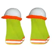 2 Pack Hard Hat Sun Shade Neck Shield, Full Brim Mesh Neck Sunshade Hard Hat ...