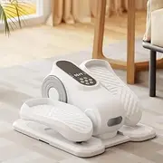Quiet Electric Under Desk Elliptical Machine – Portable 12-Speed Seated Leg Exerciser with Remote Control, Compact and Low-Impact Elliptical for Seniors, Home, Office, or Gym