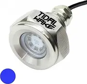 Tidal Wake IP68 Underwater 1/2in Standard Boat Drain Plug LED Light Built-in Driver & Overheat Protection 3 Yr/50,000hr Warranty #316 Stainless Steel 12-30v/27w Bright 1800 lumen w/Storage Bag 4Colors