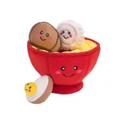 ZippyPaws Zippy Burrow Ramen Bowl Interactive Squeaker Dog Toy