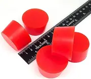5 Pc 1 1/2" X 1 3/4" #9 High Temp Silicone Rubber Tapered Plug Powder Coating Custom Painting Supplies
