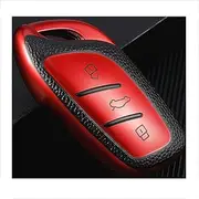 FLJKCT Leather Style TPU Car Key Case Key Cover,for MG MG6 ZS HS EV EZS EHS mg3 gs mg7 GT 2015 2016 2017 2018 2019 2020