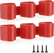OwnMy Set of 2 Battery Holders for Milwaukee M12 Battery Tool Storage Holders with Battery Slots, Wall Mount Bosch 12V Battery Storage Racks Drill Battery Tool Holders Battery Accessory Storage Packs