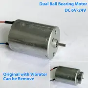 DC 6V-24V 12V 18V Dual Ball Bearing Mini 24mm Vibration Vibrating Motor Massager