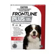 Frontline Plus Extra Large Dogs 40-60kg Red Flea Lice & Tick Treatment